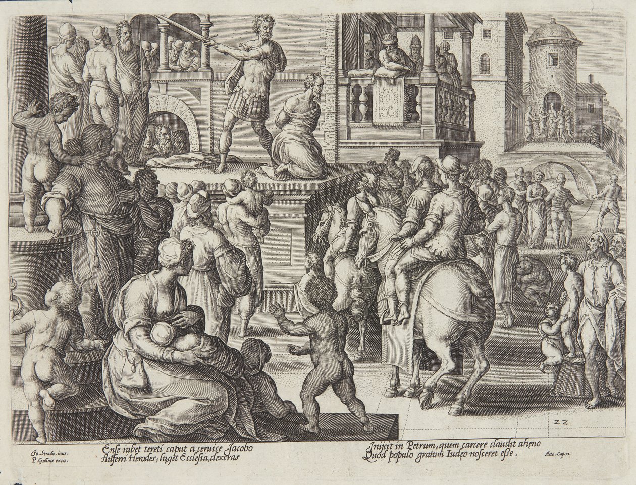 The Beheading of St. James by Adriaen Collaert