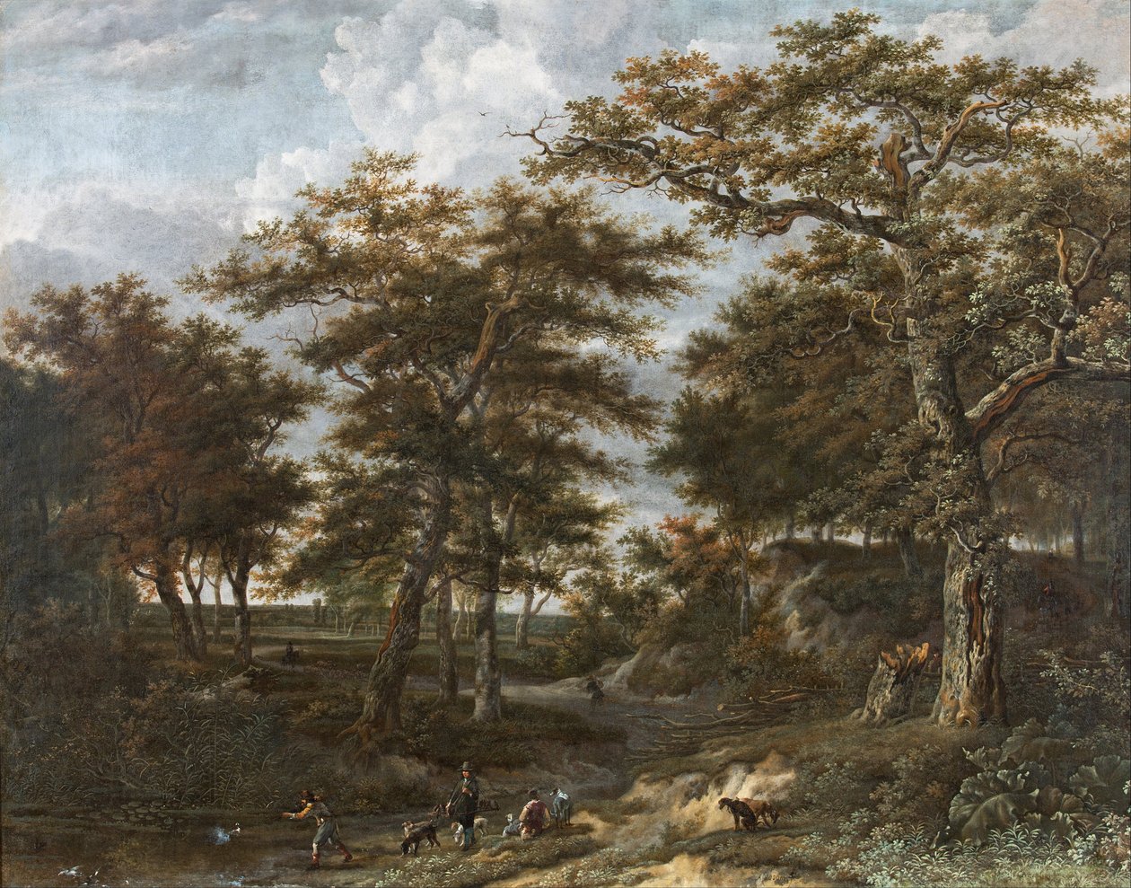 Landscape with Hunters by Adriaen Hendricksz. Verboom