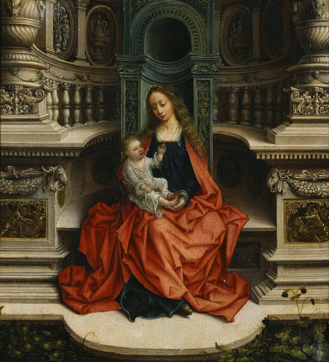 Madonna and Child on the Throne by Adriaen Isenbrandt