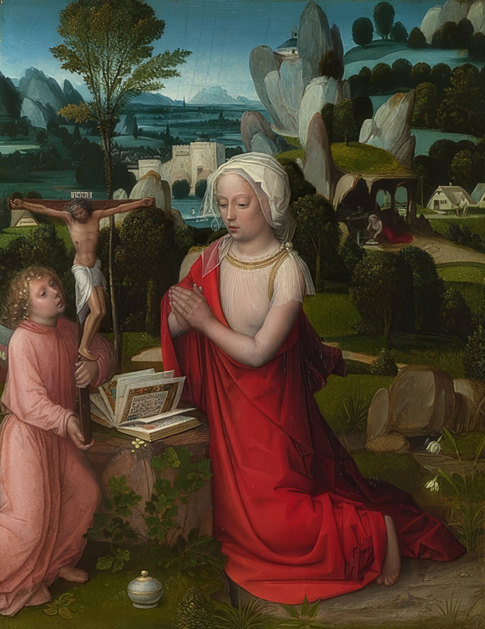 Mary Magdalene in a Landscape by Adriaen Isenbrandt or Isenbrant