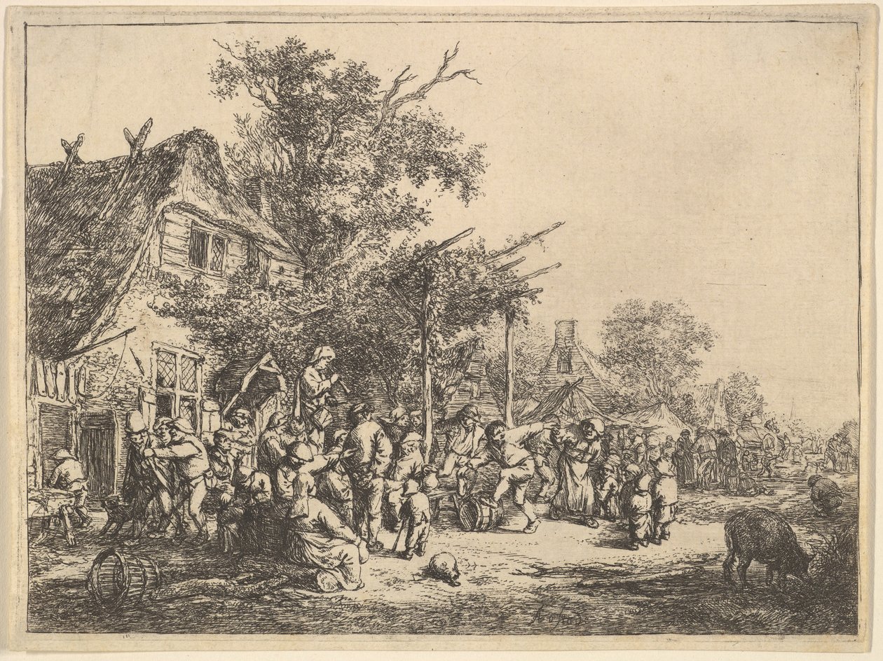 Dance Under the Trellis by Adriaen Jansz. van Ostade