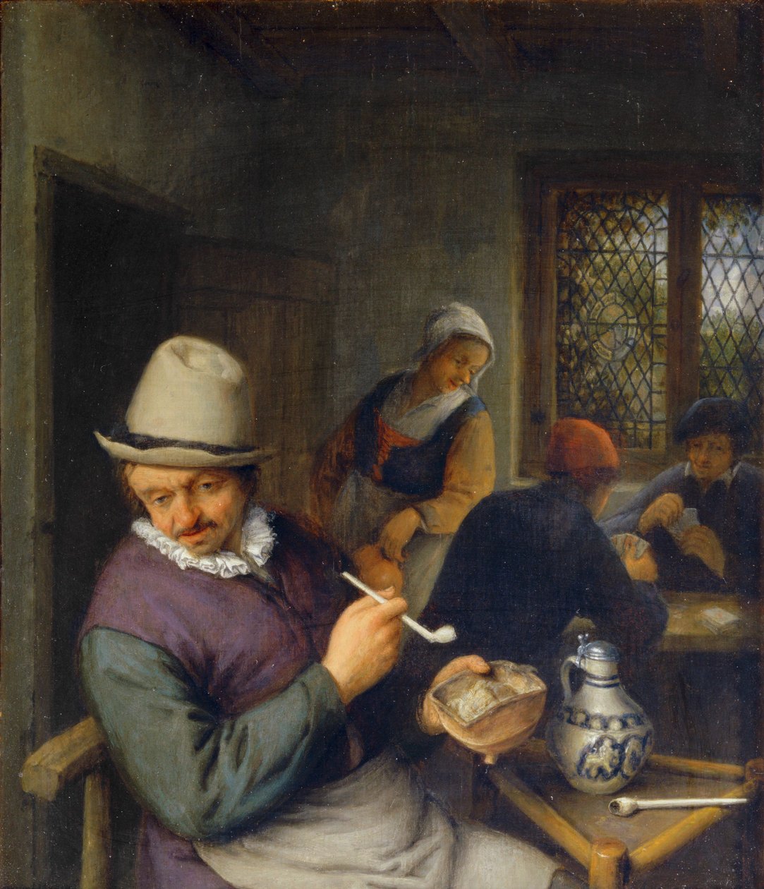 The Smoker in a Tavern by Adriaen Jansz. van Ostade
