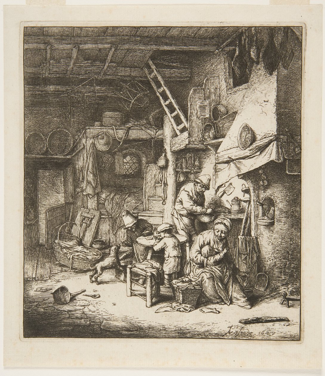 Peasant Family by Adriaen Jansz. van Ostade