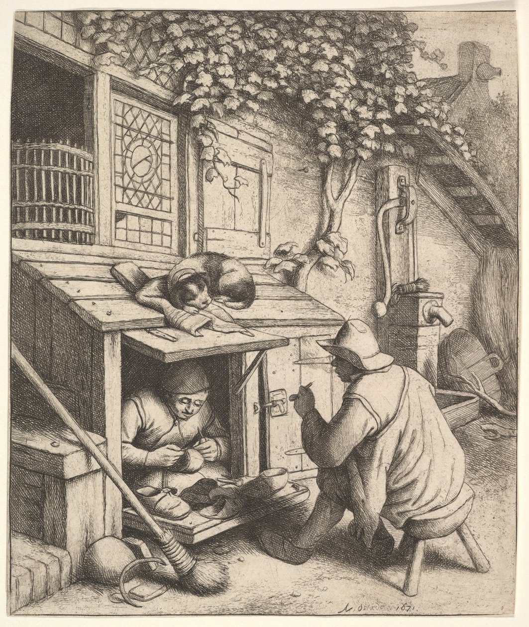 The Shoemaker by Adriaen Jansz. van Ostade