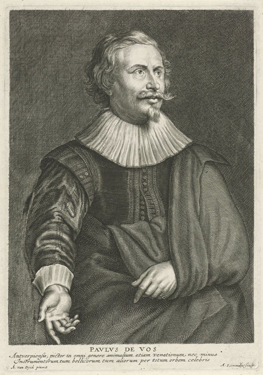 Portrait of Paul de Vos by Adriaen Lommelin