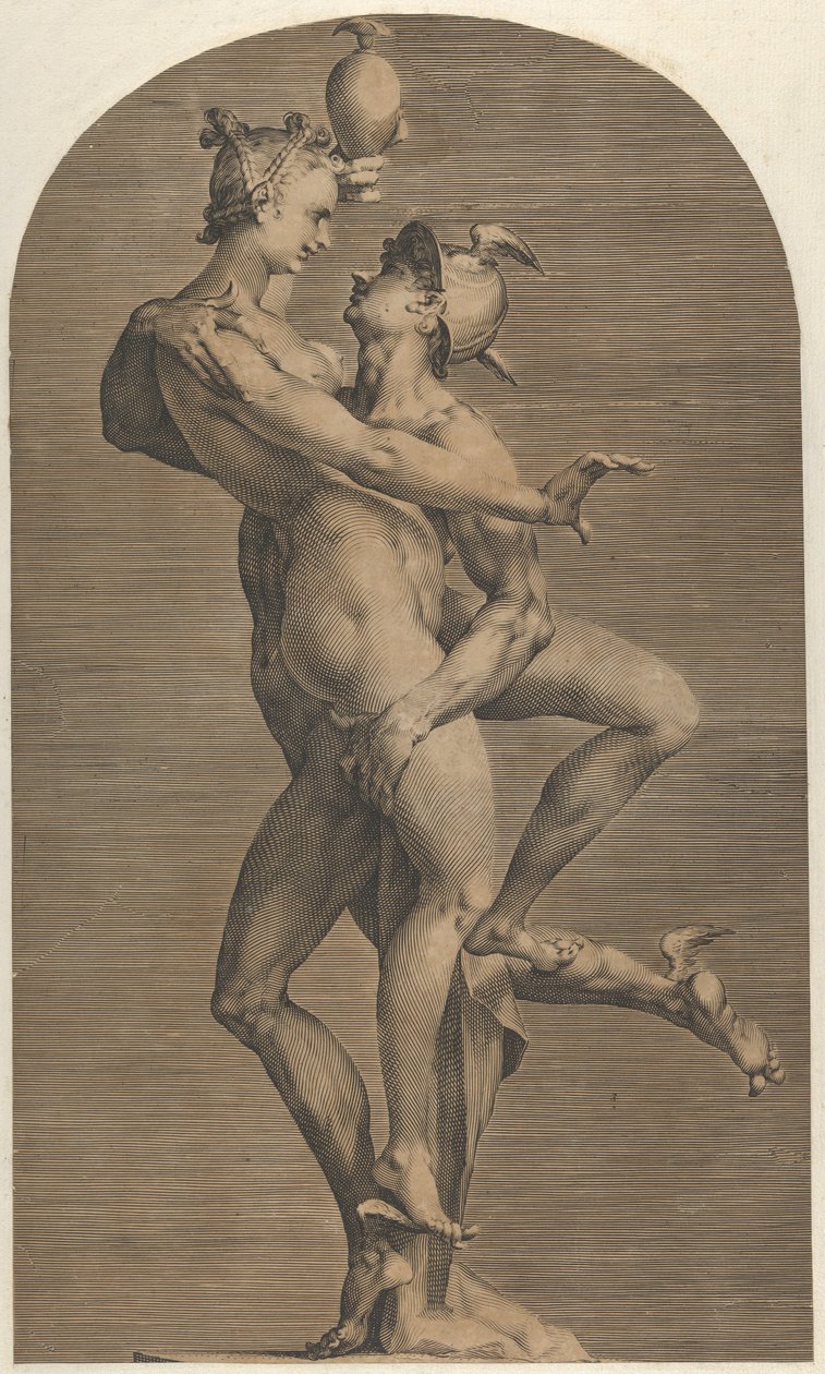 Mercury Abducting Psyche by Adriaen de Vries