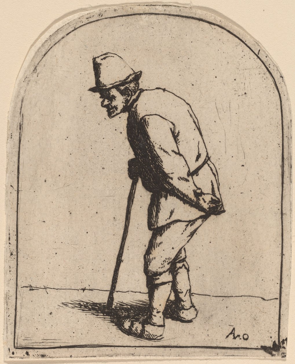Peasant with a Crooked Back by Adriaen van Ostade