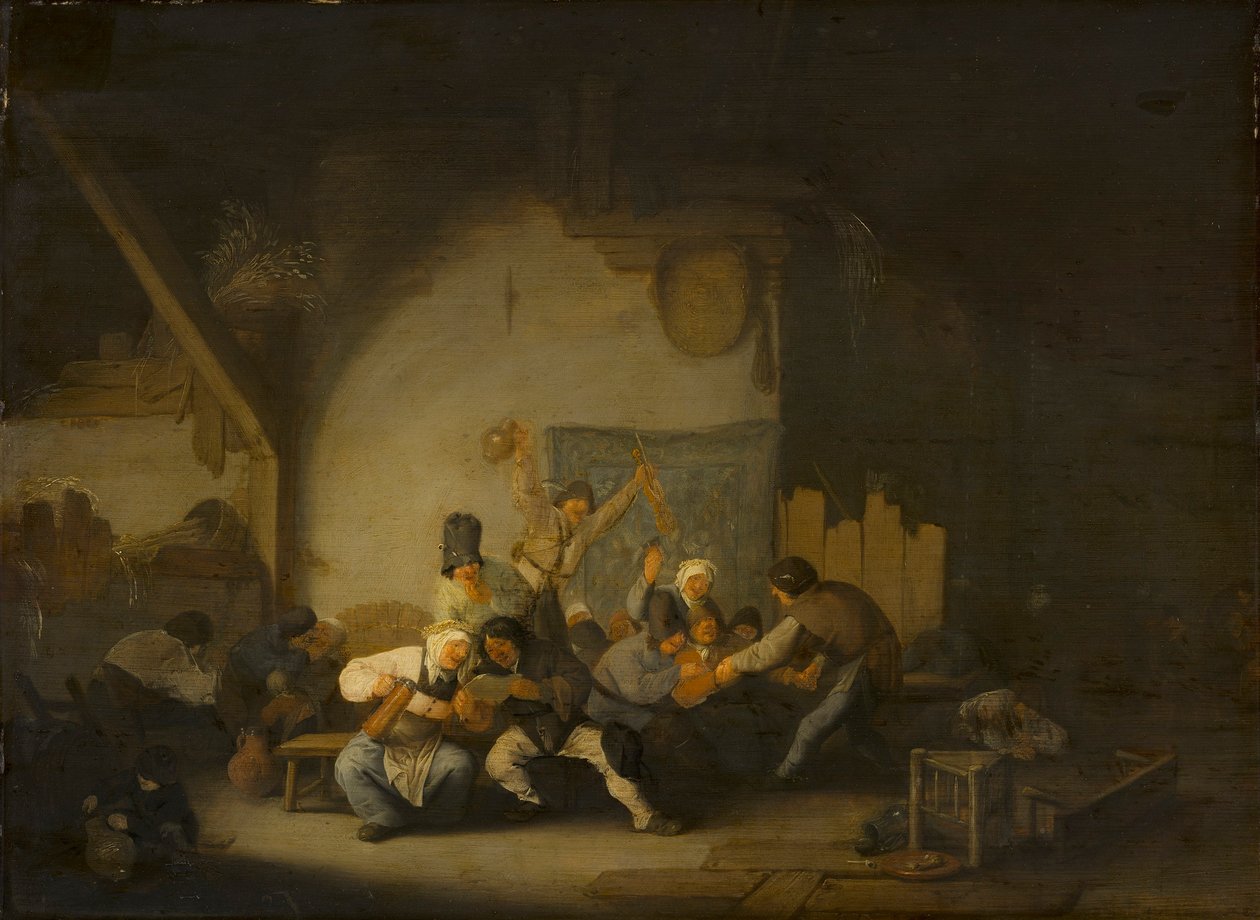 Peasants Making Merry by Adriaen van Ostade