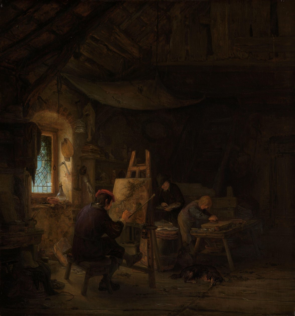 The Painter’s Studio by Adriaen van Ostade