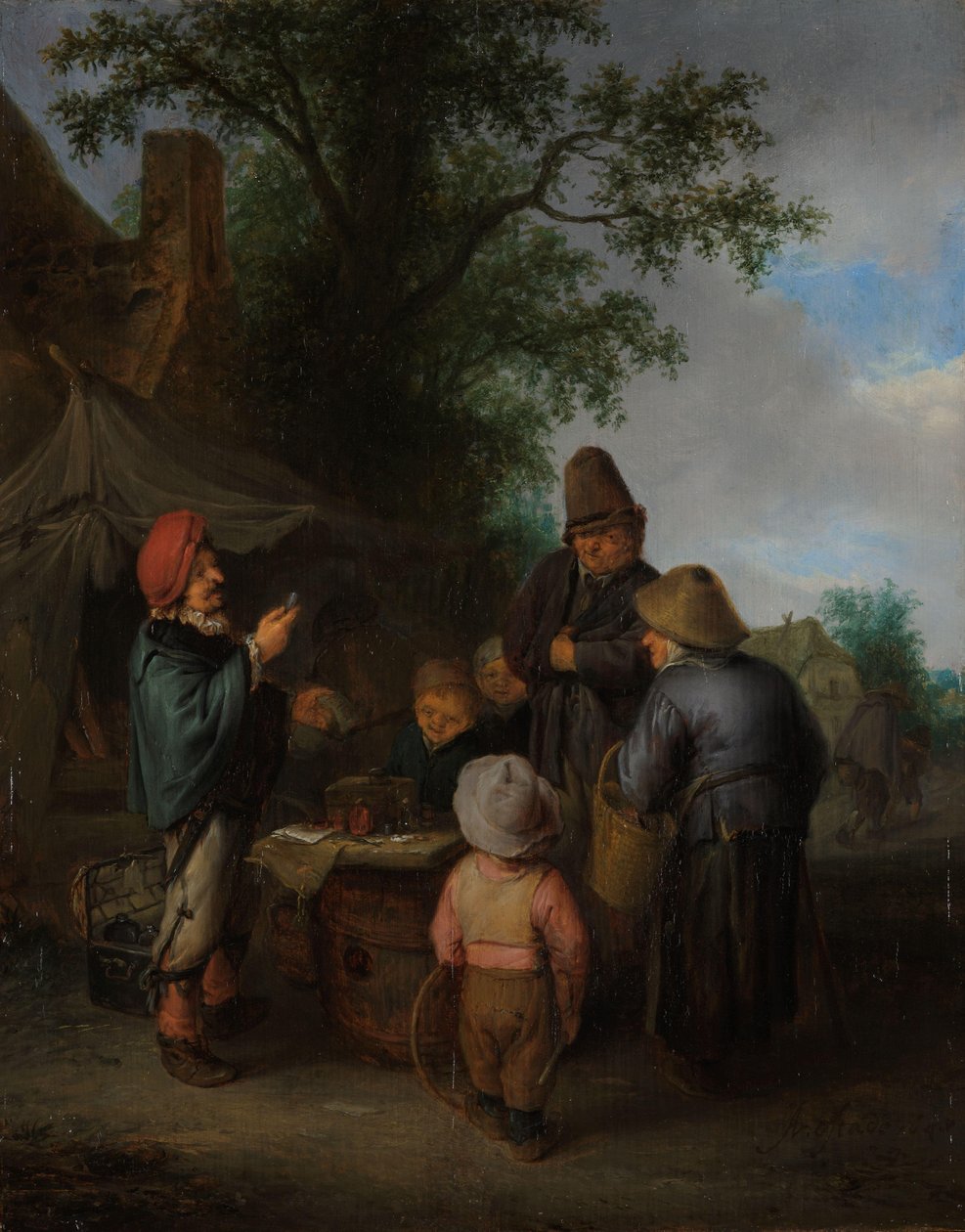 The Quacksalver by Adriaen van Ostade