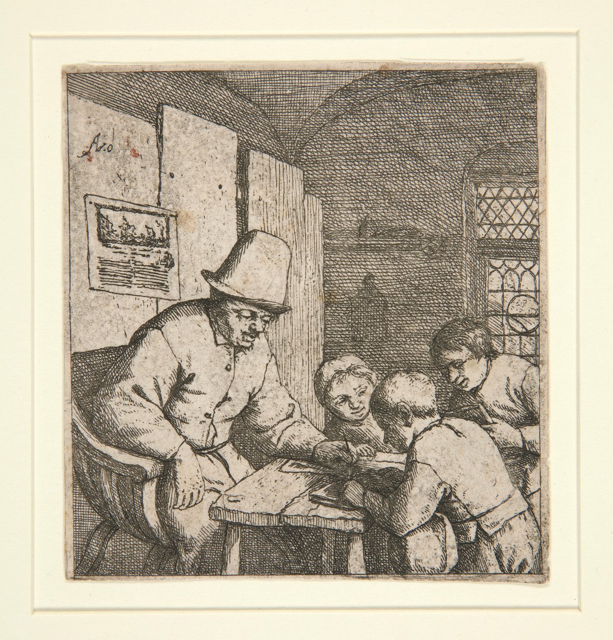 The Schoolmaster by Adriaen van Ostade