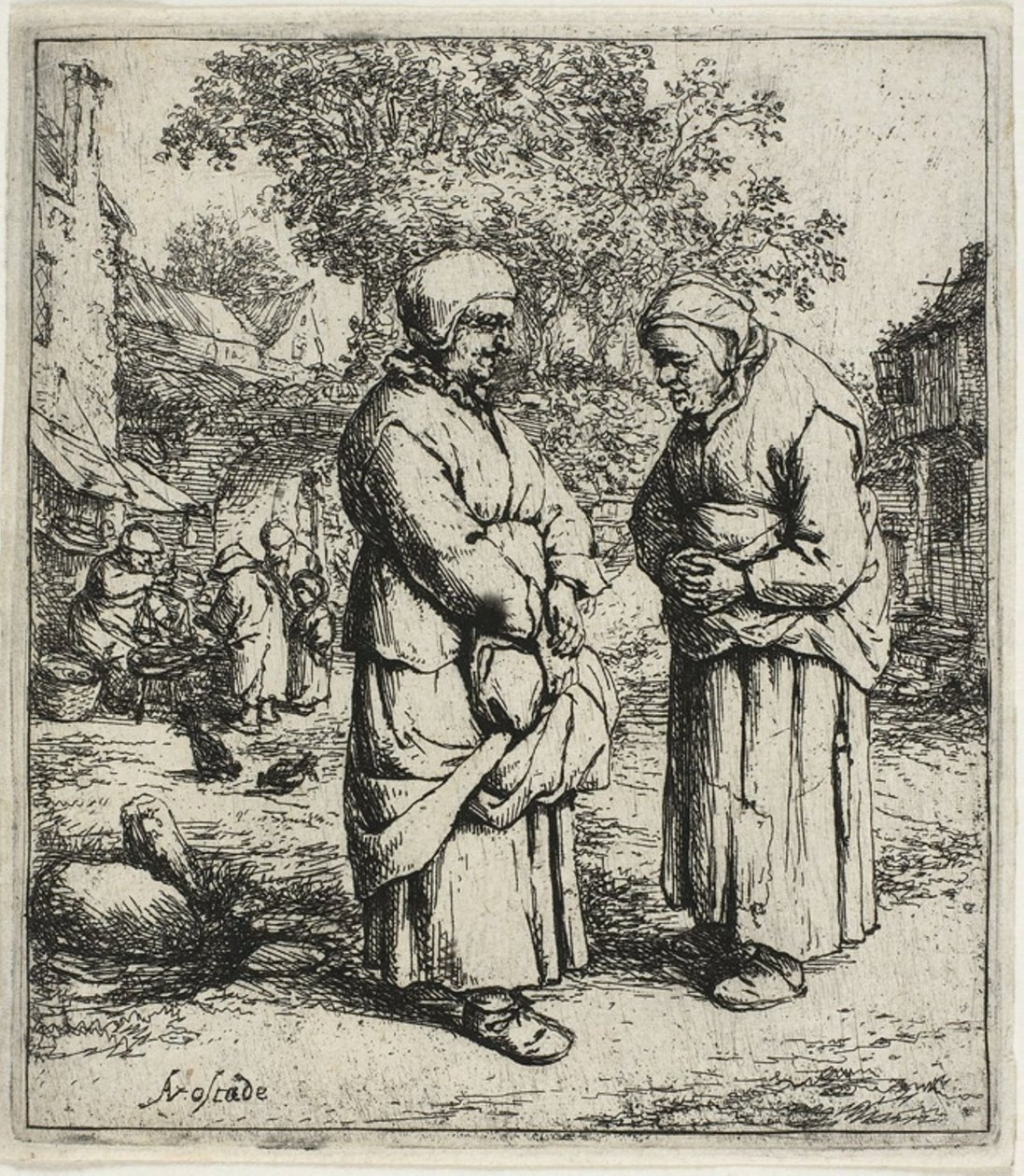 The Two Gossips by Adriaen van Ostade