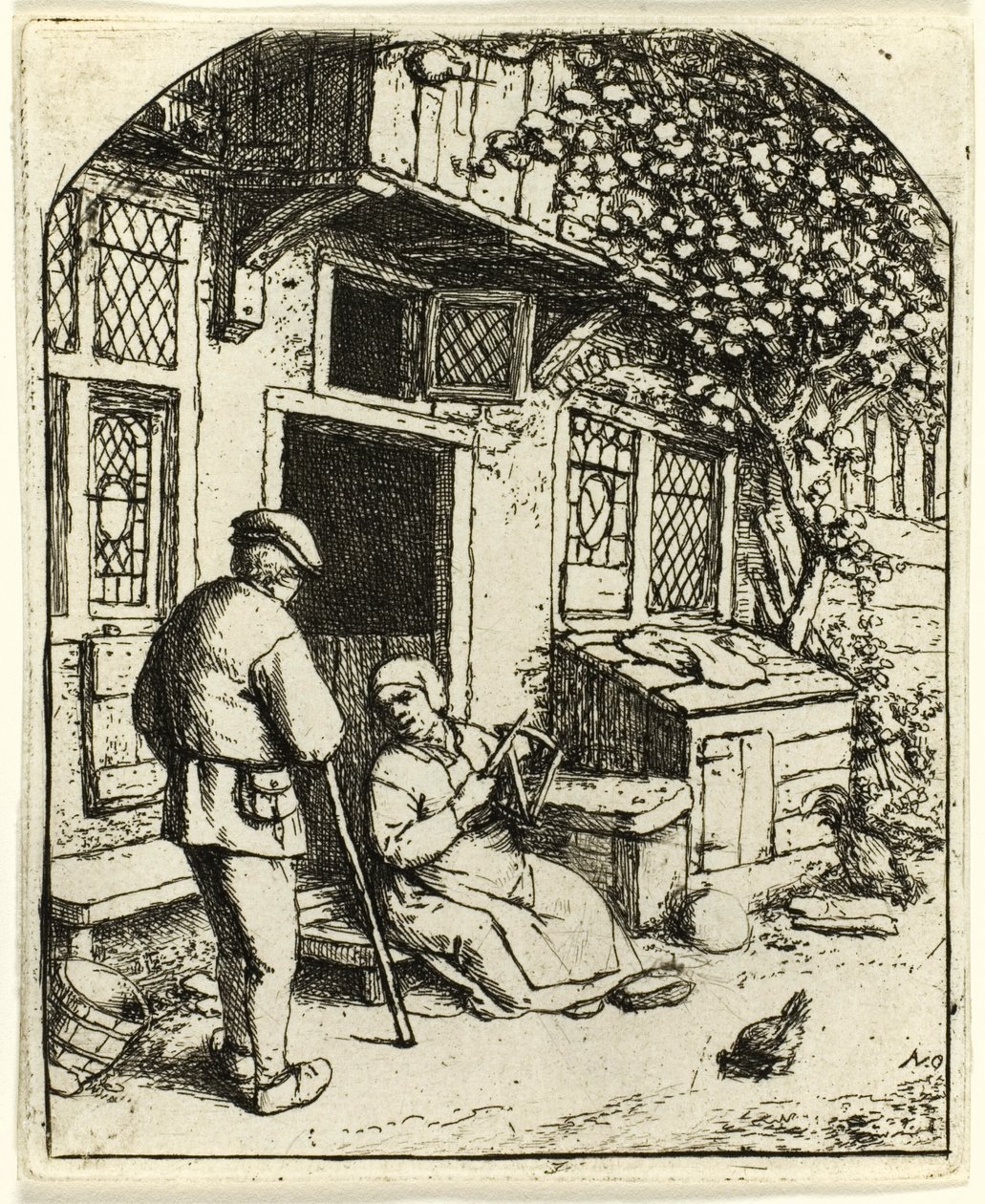 The Woman Winding upon a Reel by Adriaen van Ostade