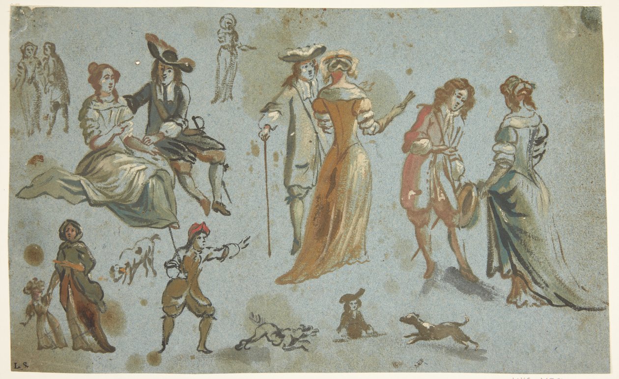 Figure Studies by Adriaen van de Velde