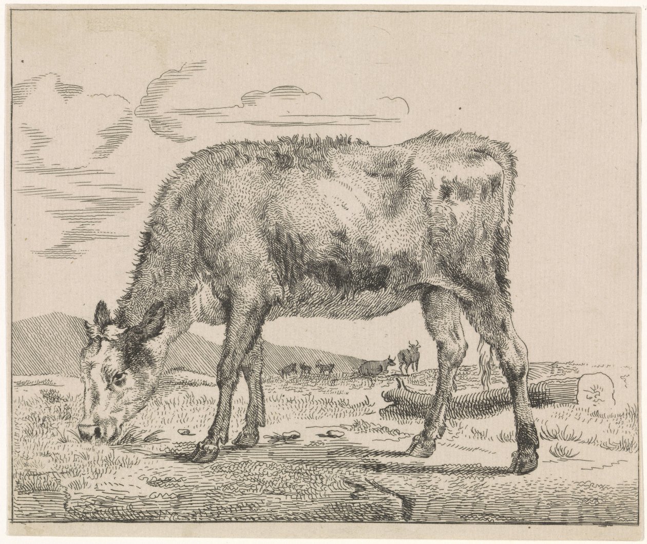 Grazing Calf by Adriaen van de Velde