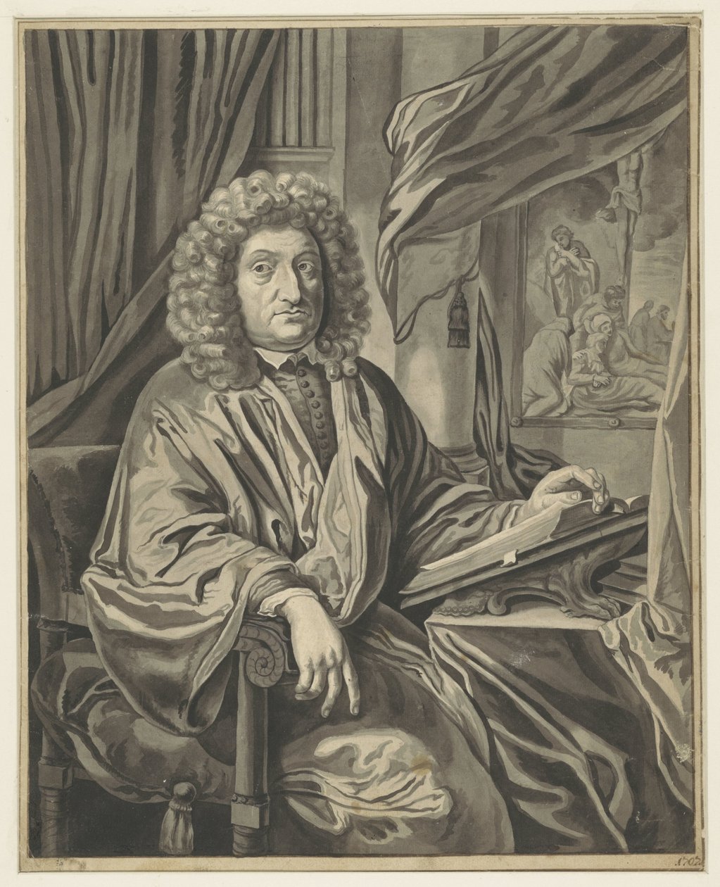 Portrait of Johannes Roos by Adriaen van der Werff