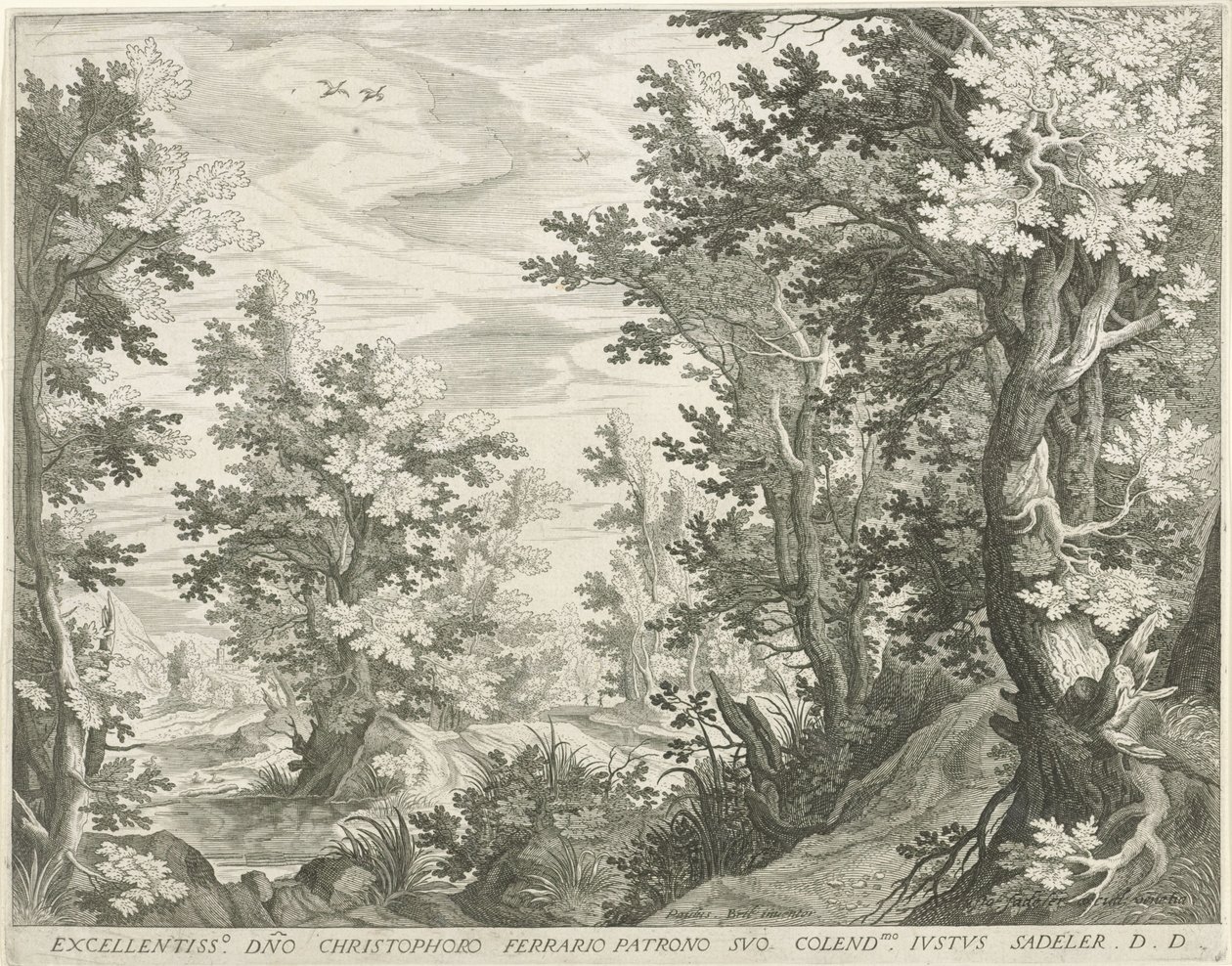 Forest Landscape by Egidius  Sadeler (II)