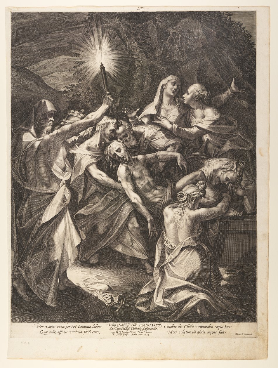 The Entombment by Aegidius Sadeler II
