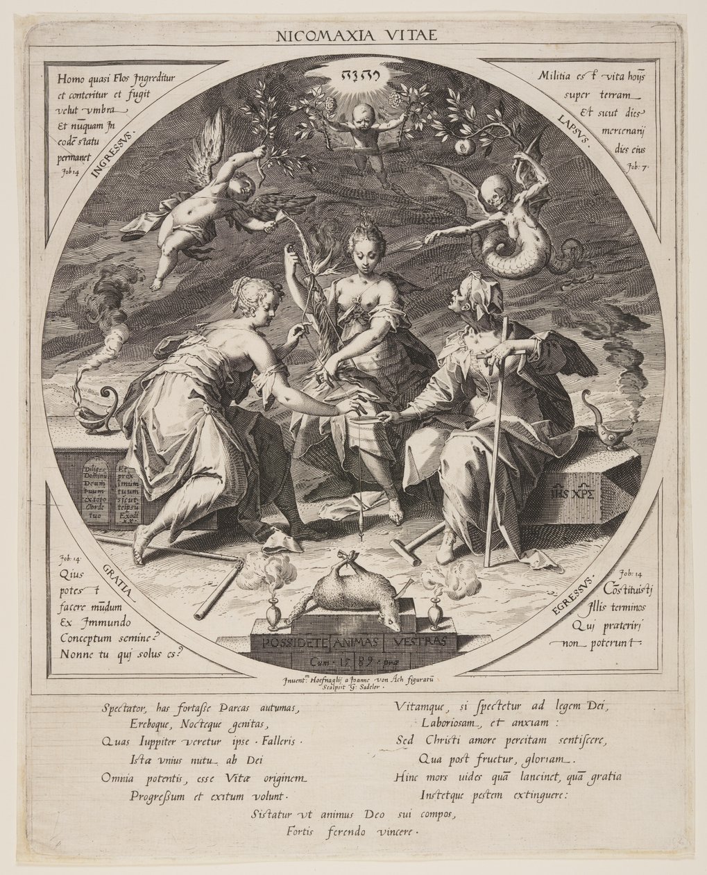 The Three Fates by Aegidius Sadeler II