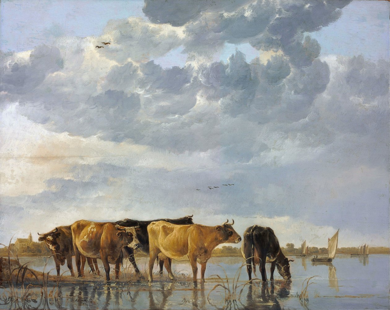 Cattle in the Water by Aelbert Cuyp