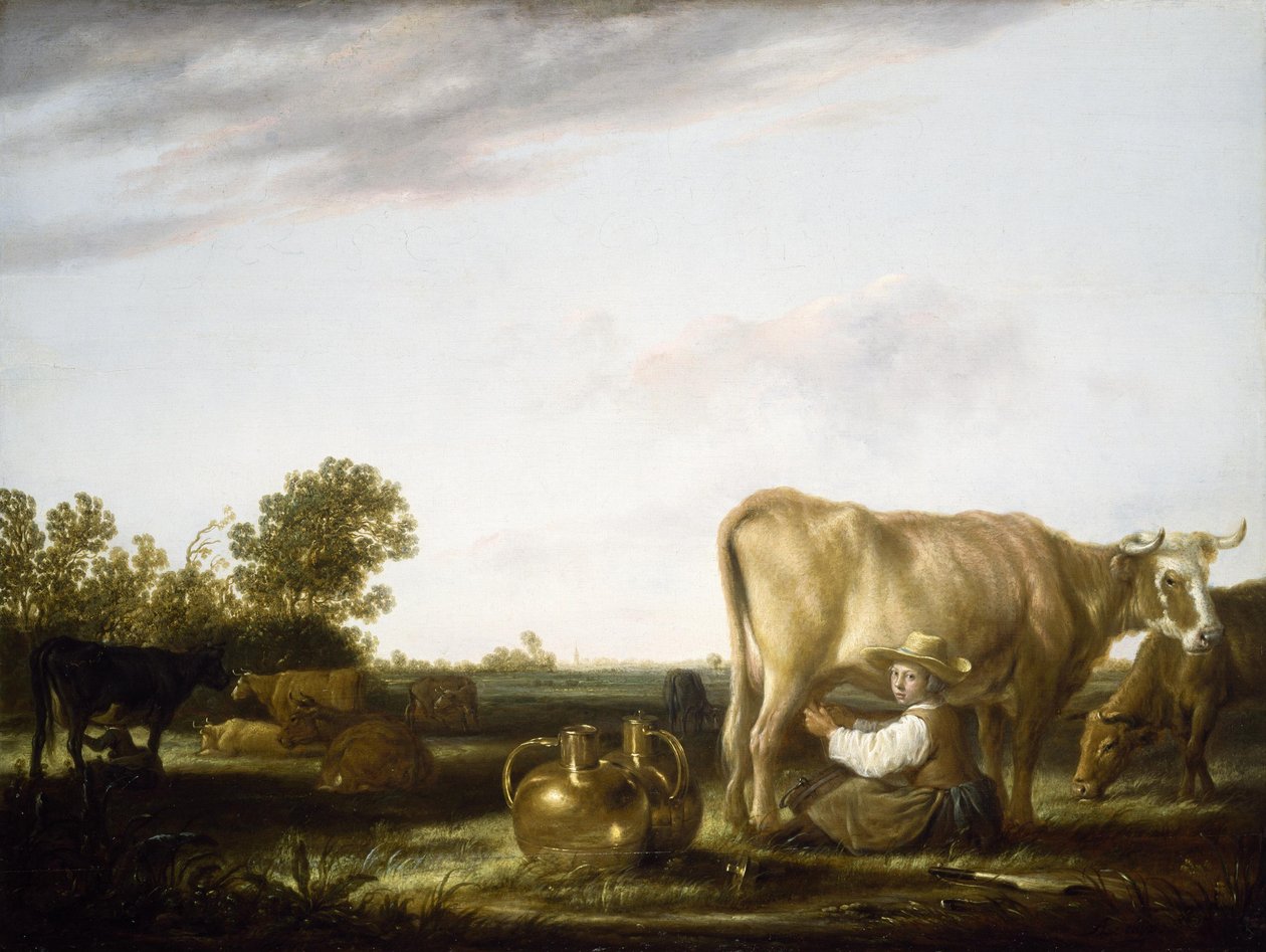 Milking Cows by Aelbert Cuyp