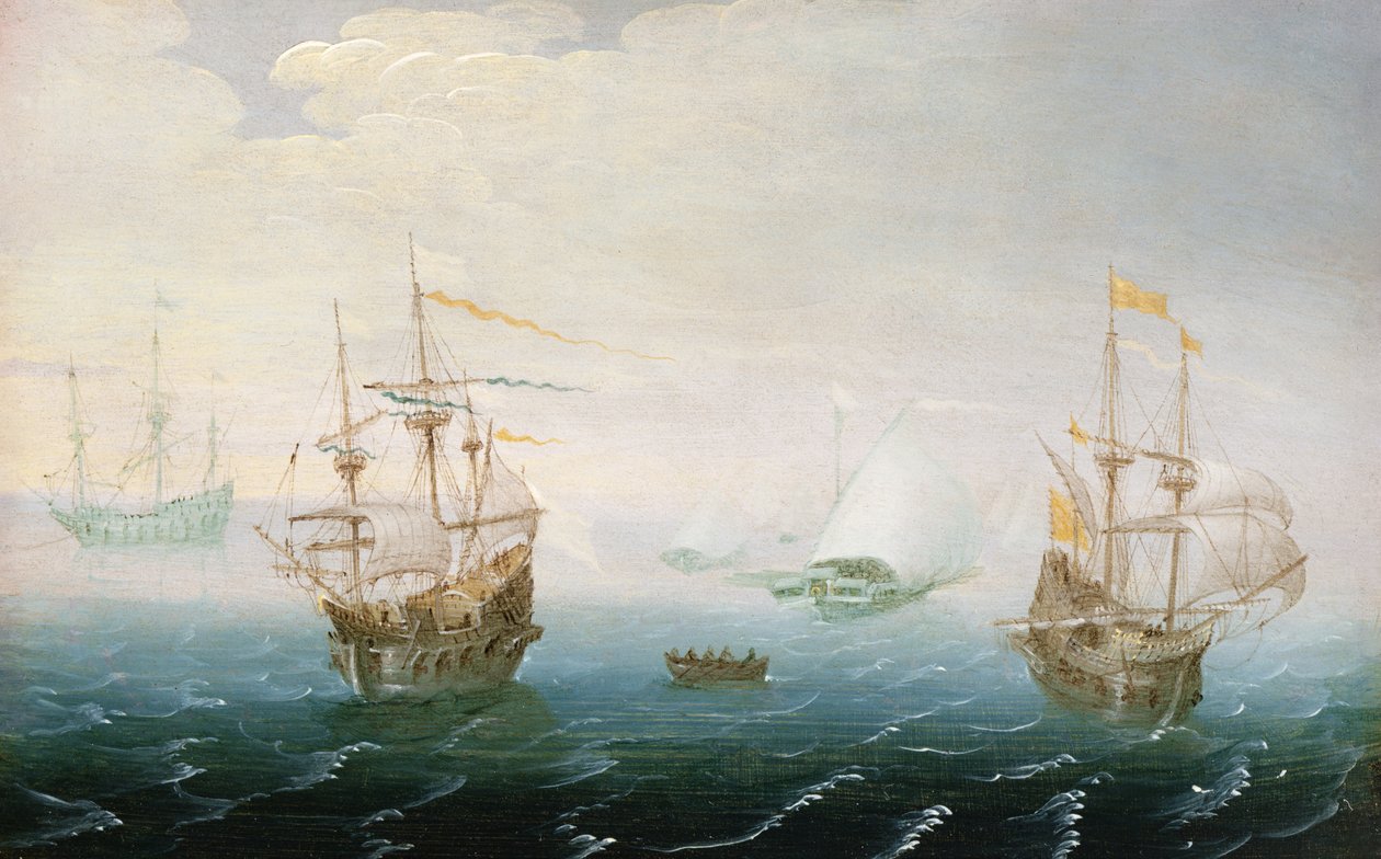 Shipping on Stormy Seas by Aert van Antum