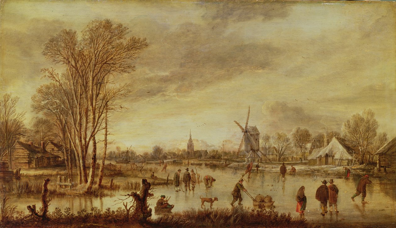 A River in Winter by Aert van der Neer
