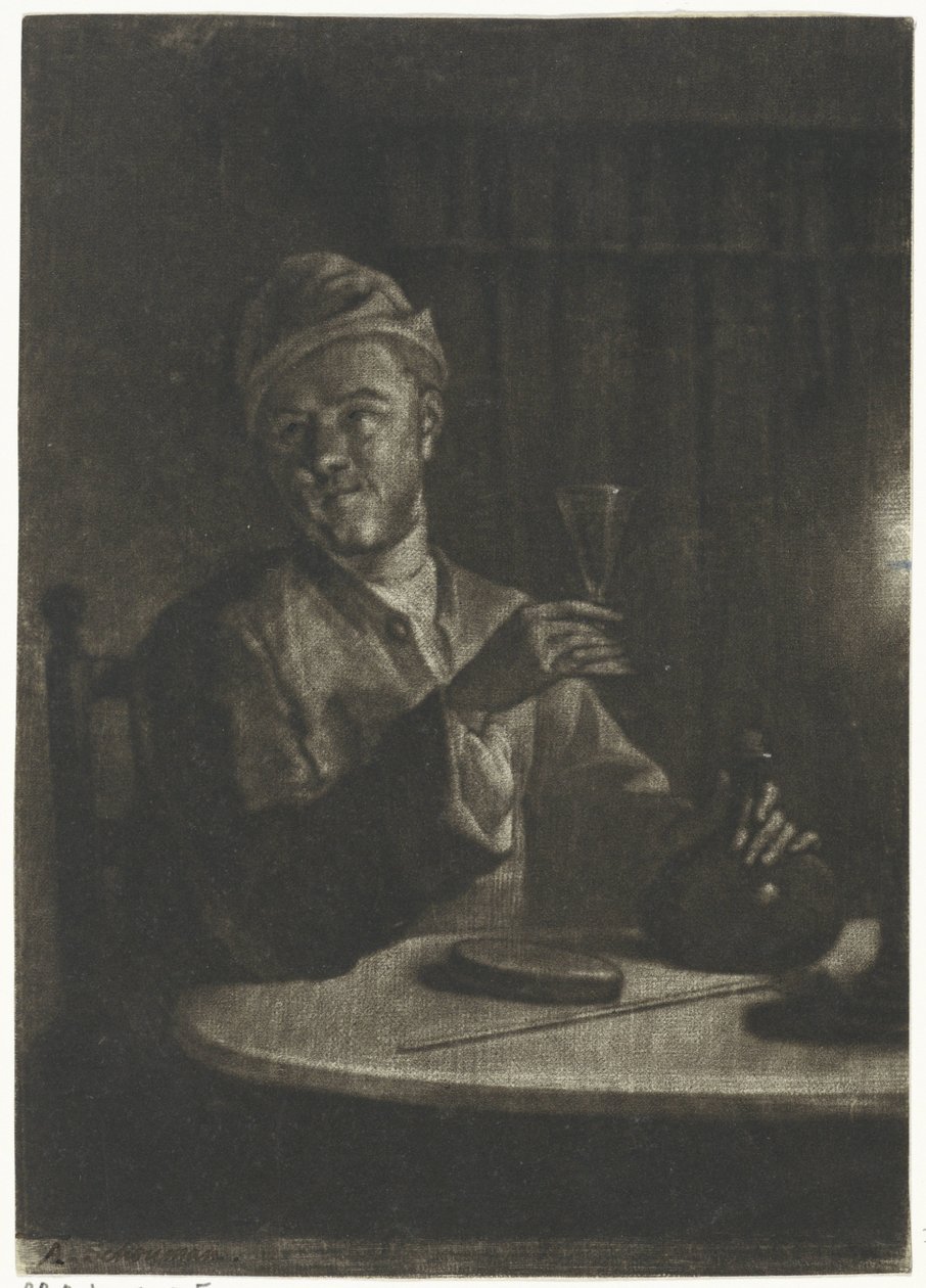 Man with Raised Glass by Aert Schouman