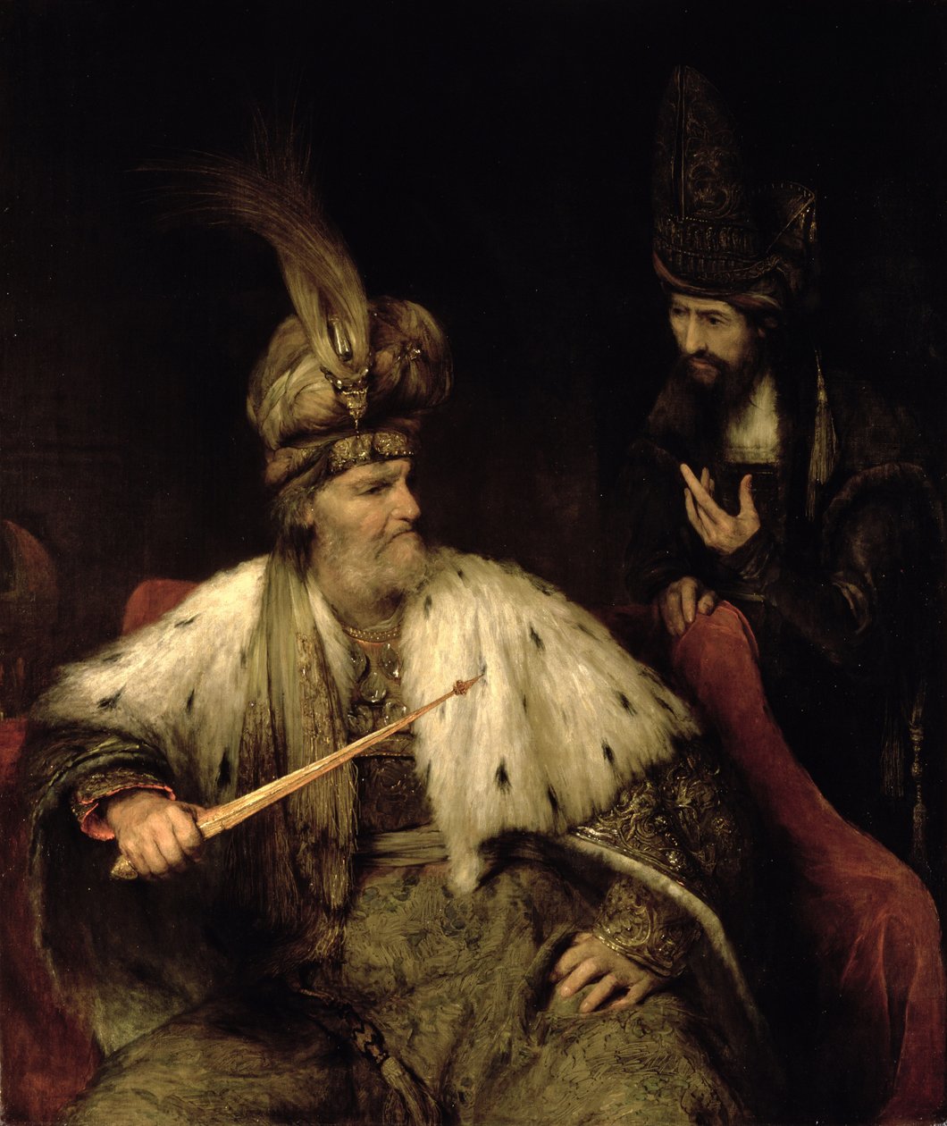 Ahasuerus and Haman by Aernt de Gelder