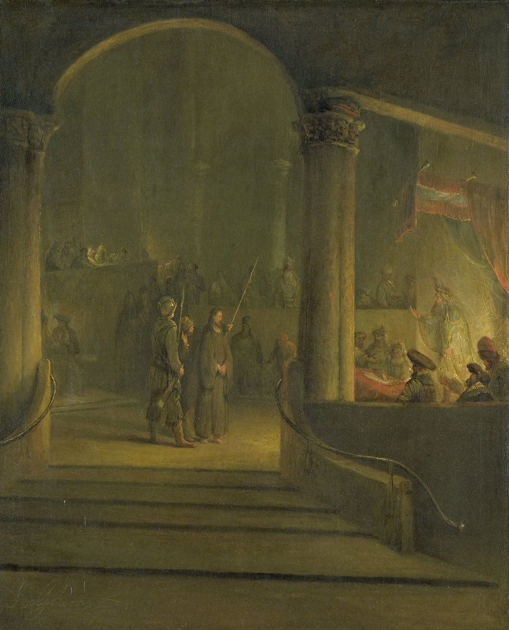 Christ before Caiphas by Aernt de Gelder