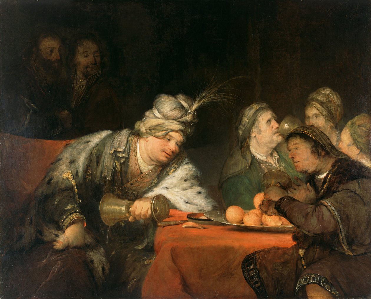 The Banquet of Ahasuerus by Aernt de Gelder