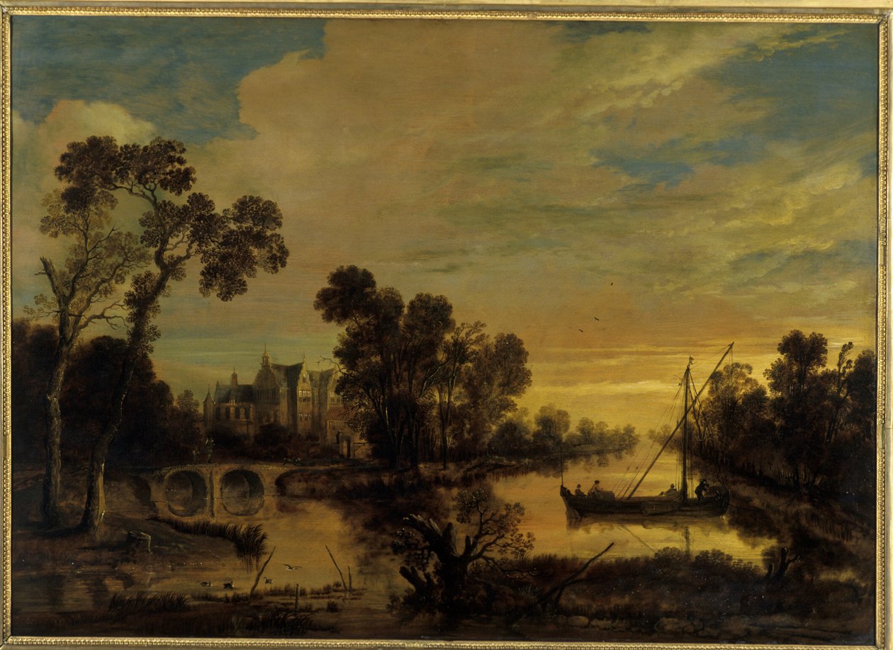 Landscape with Canal by Aert van der Neer