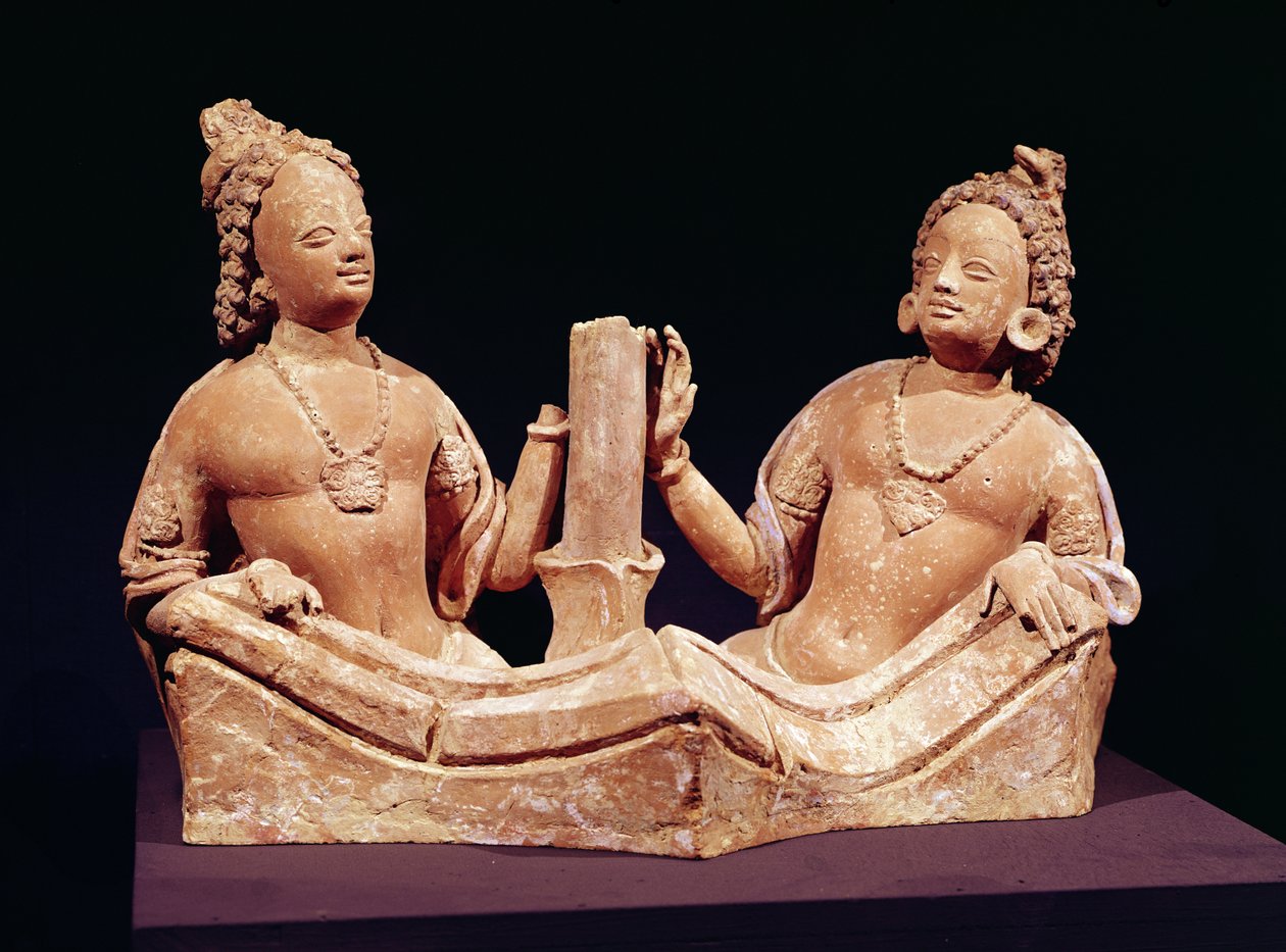 Two Naga from Fondukistan by Afghan School
