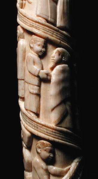 Carved Tusk, Congo (ivory) (detail) by African
