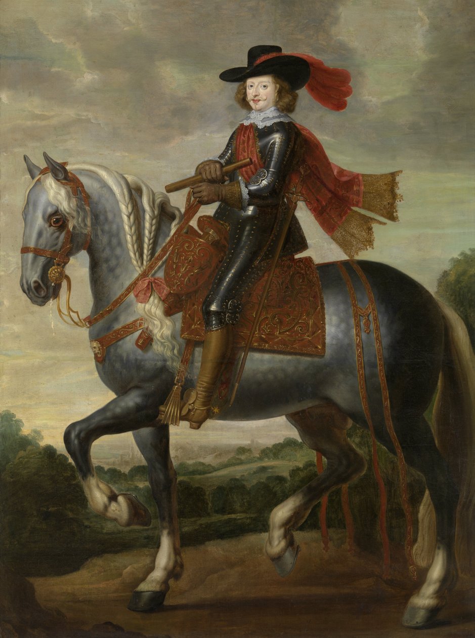 Equestrian Portrait of Cardinal-Infante Ferdinand of Austria by Gaspar De Crayer