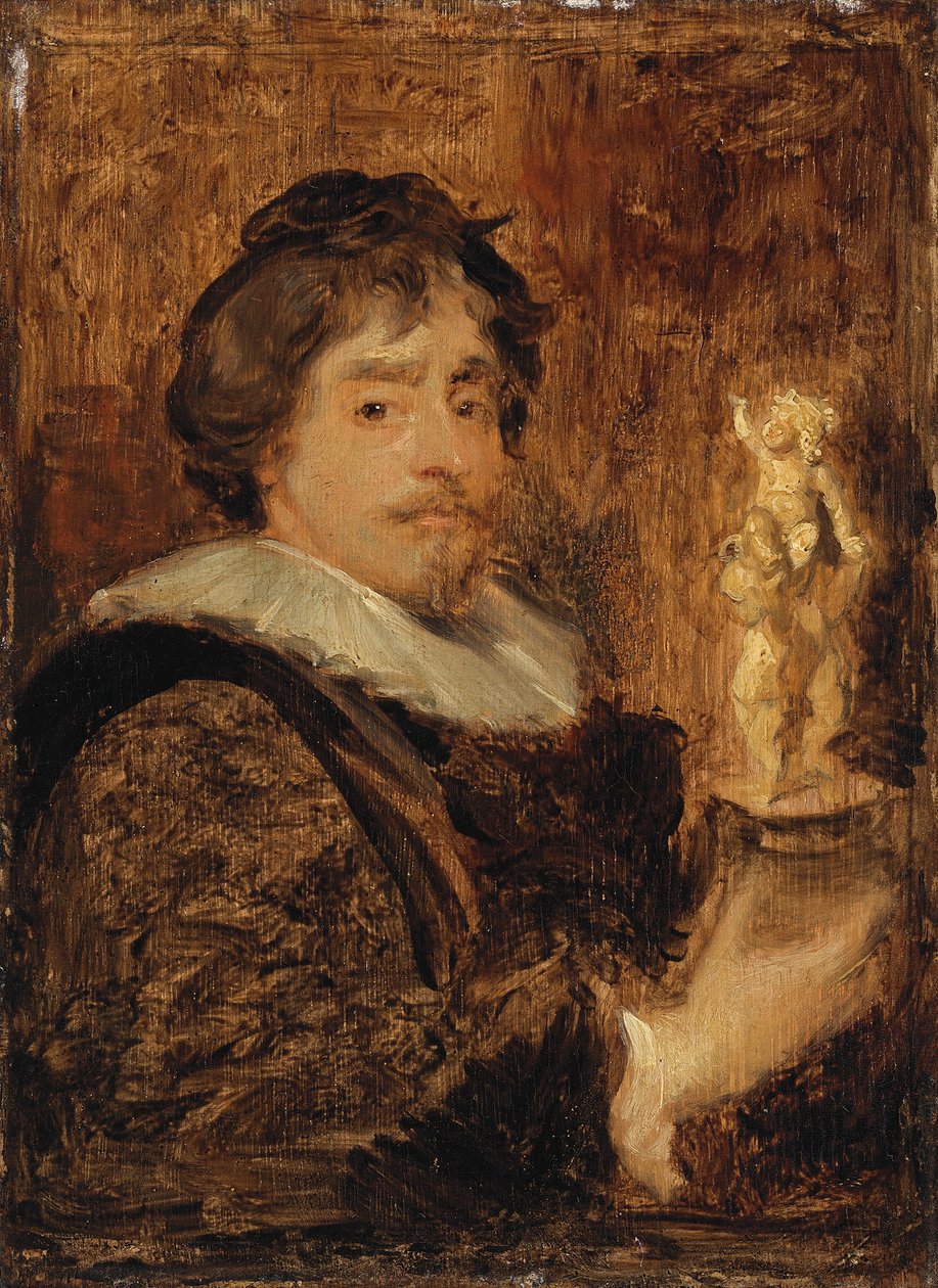 Portrait of Frans Duquesnoy by after Anthony van Dyck