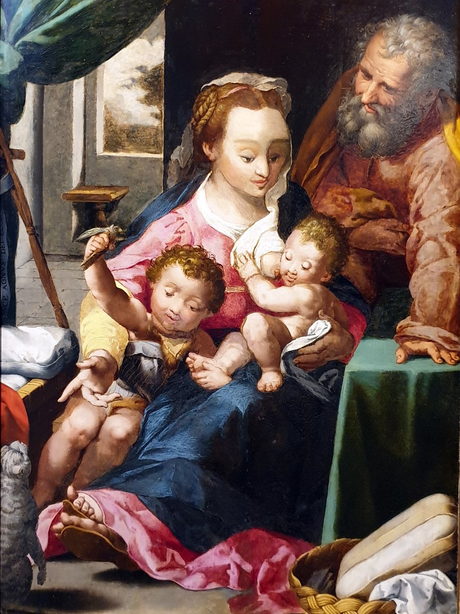 The Cat Madonna by after Federico Barocci