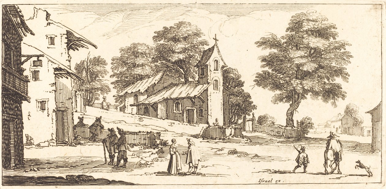 A Church by After Jacques Callot