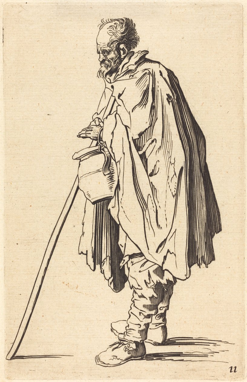 Beggar with Pot by After Jacques Callot