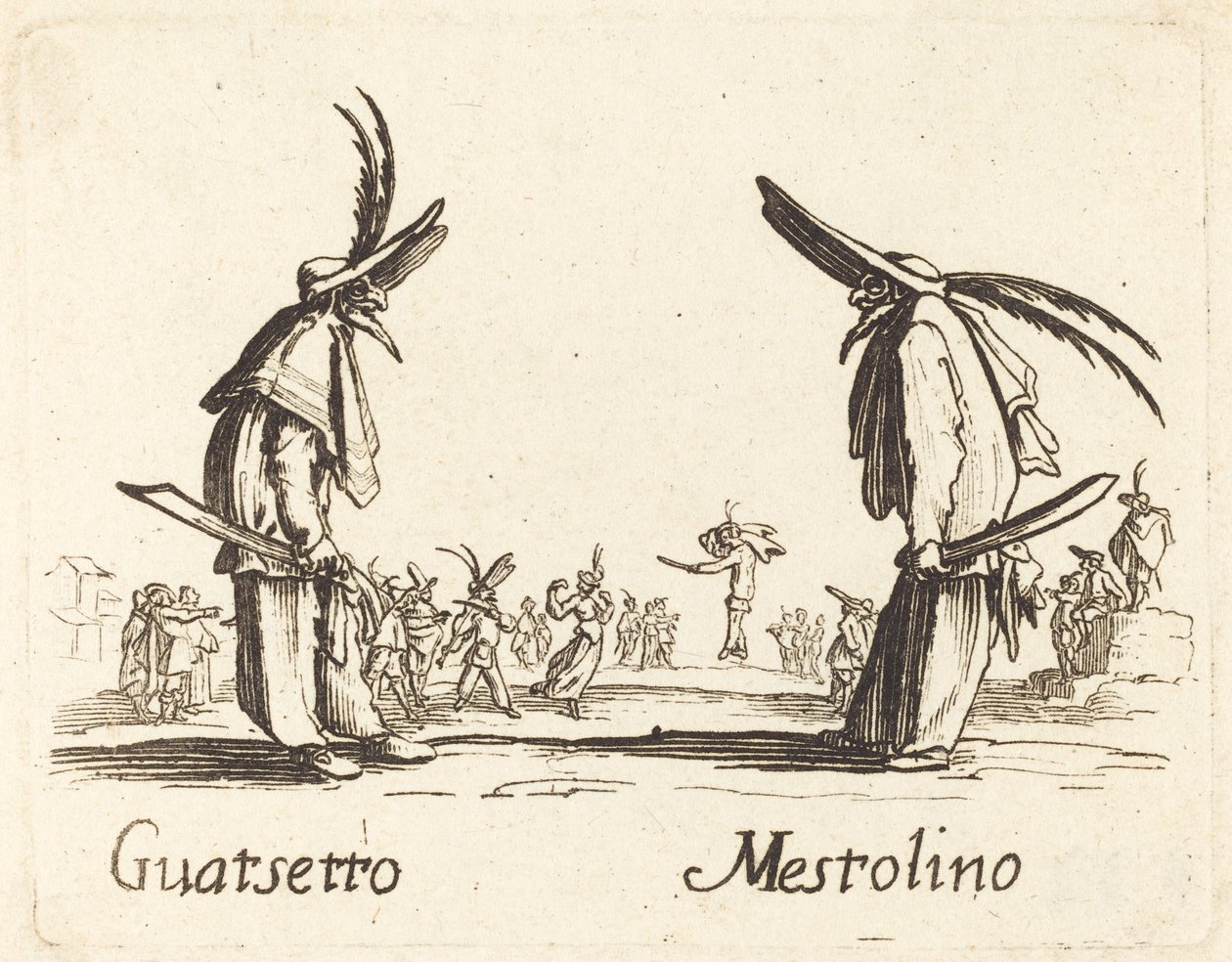 Guatsetto and Mestolino by After Jacques Callot
