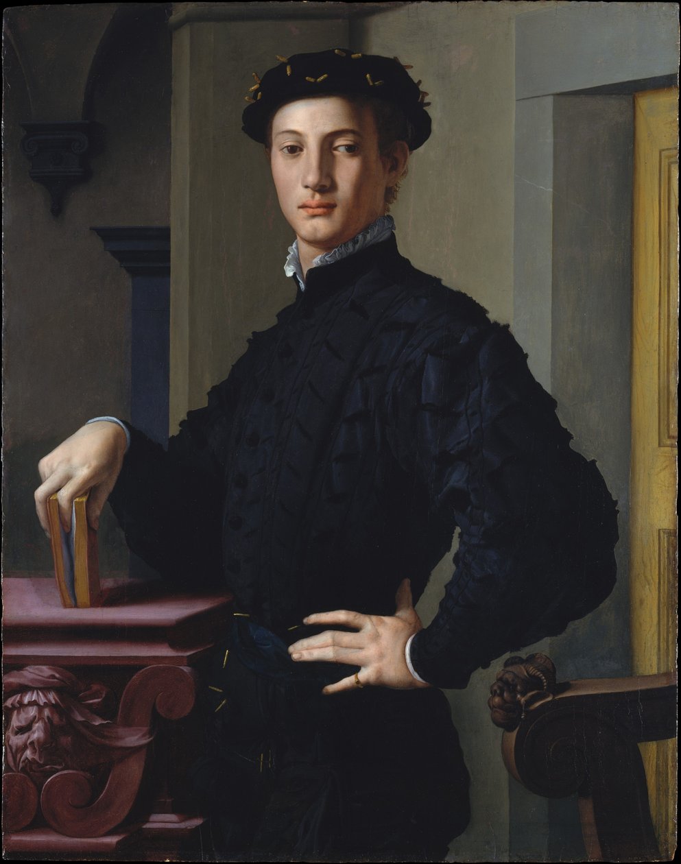 Portrait of a Young Man by Agnolo Bronzino