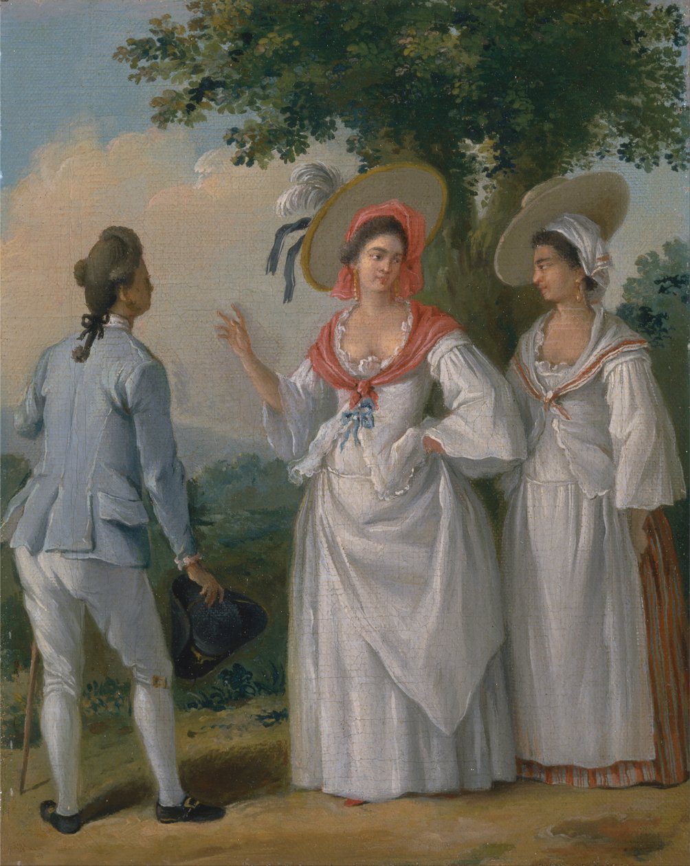 Free West Indian Creoles in Elegant Dress by Agostino Brunias