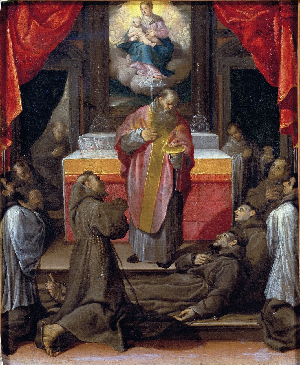 The Last Communion of Saint Francis by Agostino Carracci