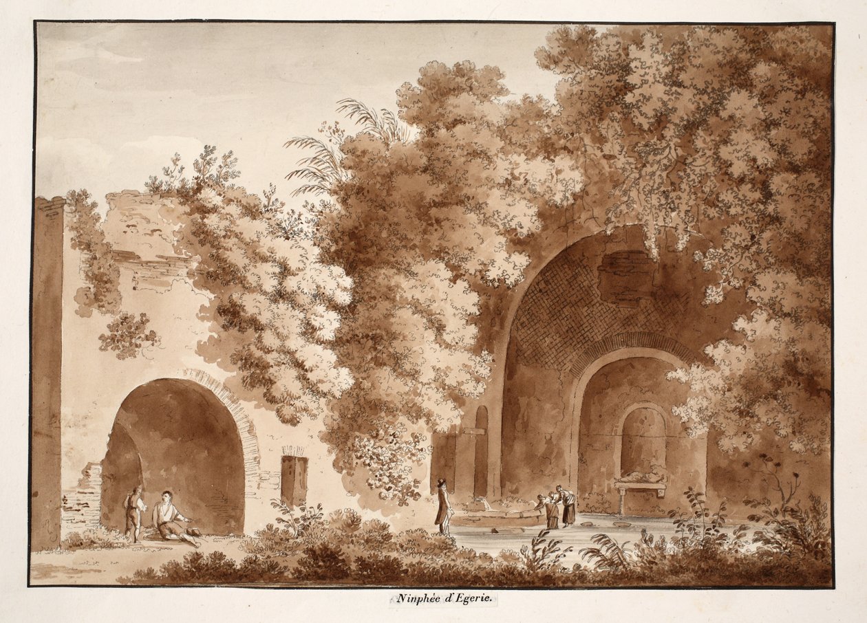 The Ninfeo of Egeria by Agostino Tofanelli