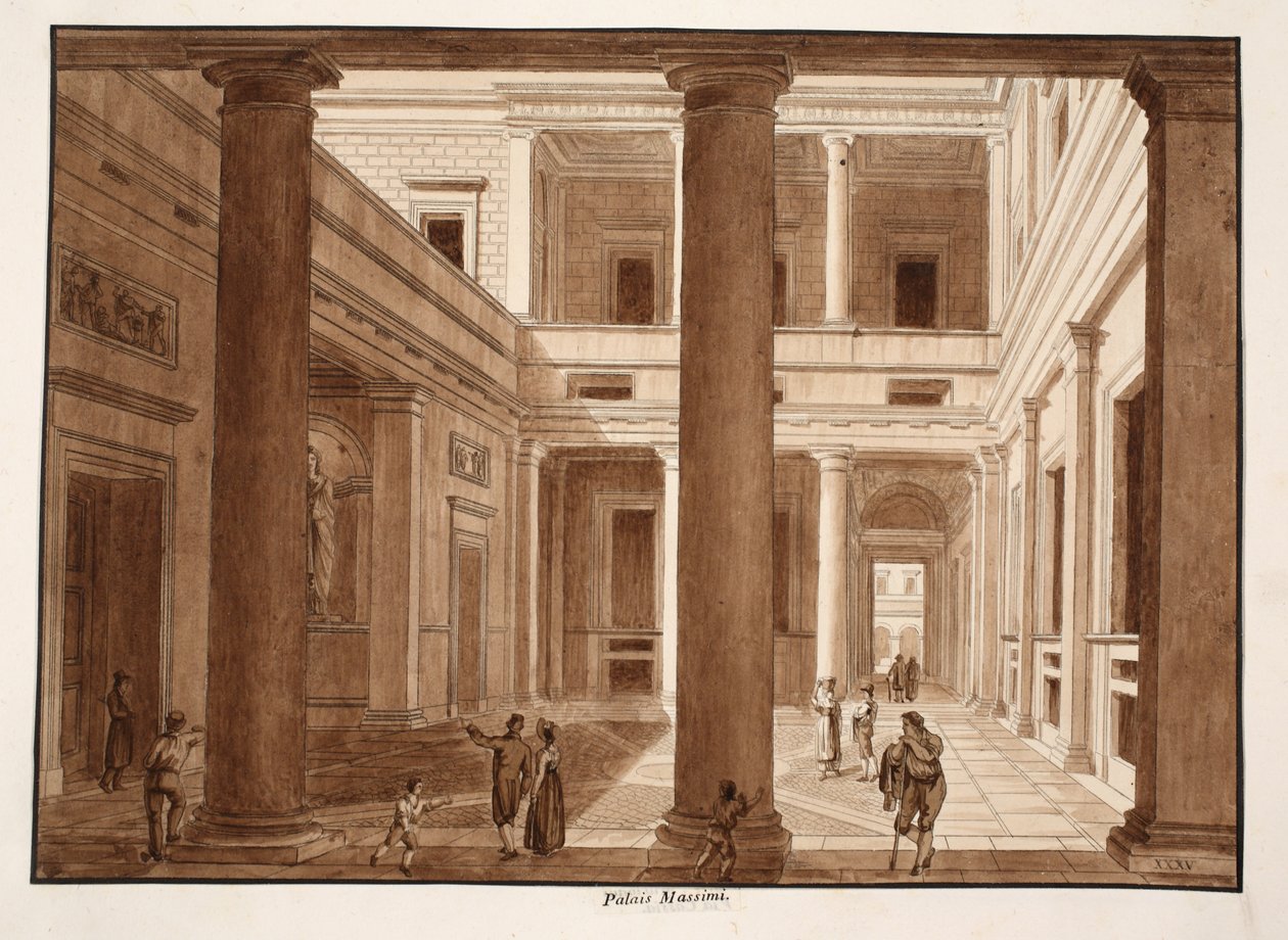 The Palazzo Massimo by Agostino Tofanelli