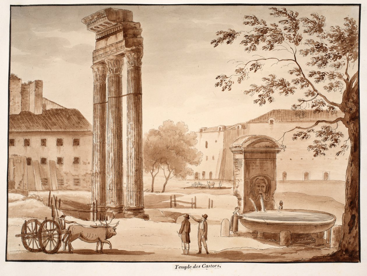 The Temple of Castor by Agostino Tofanelli