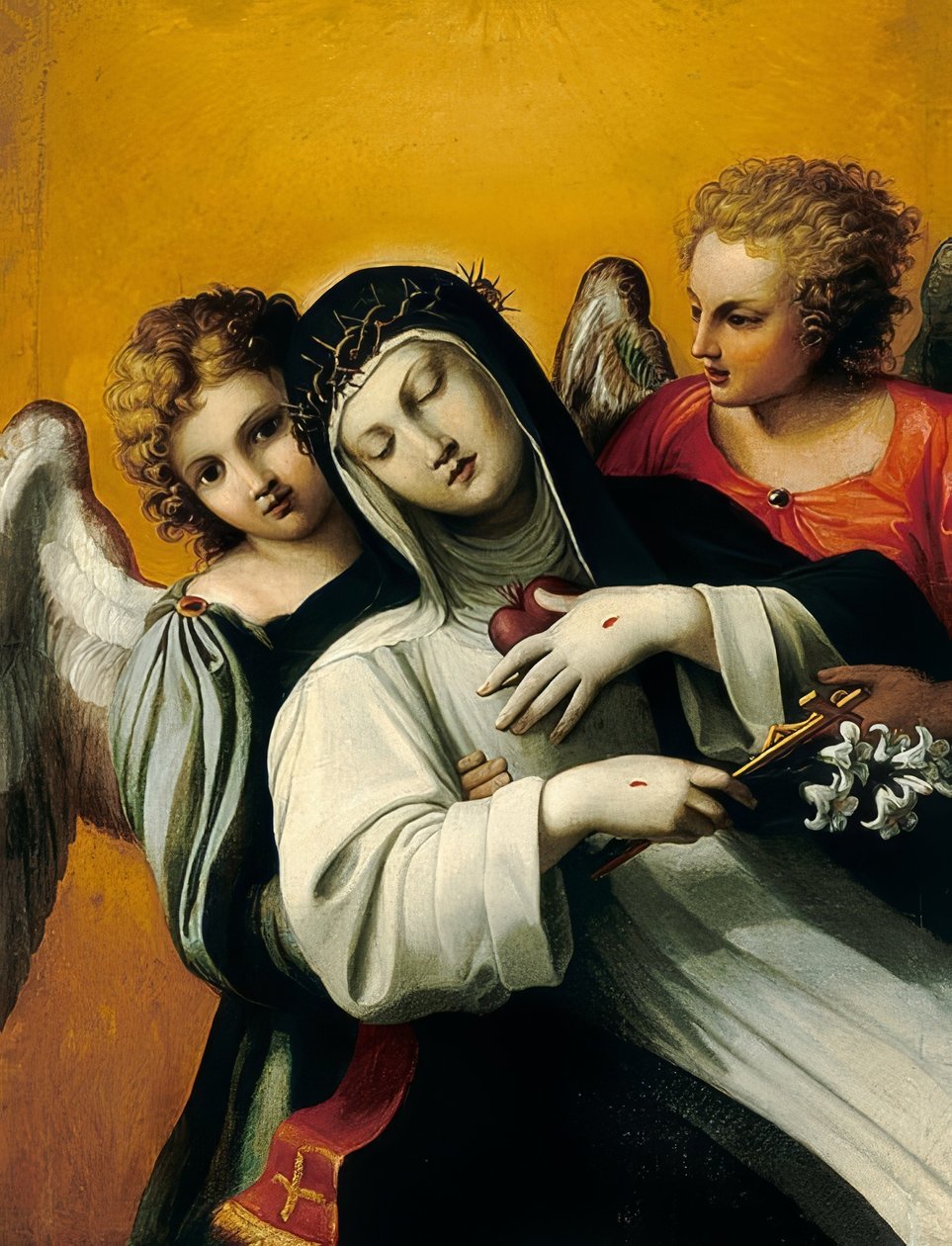The Ecstasy of Saint Catherine by Agostino Carracci