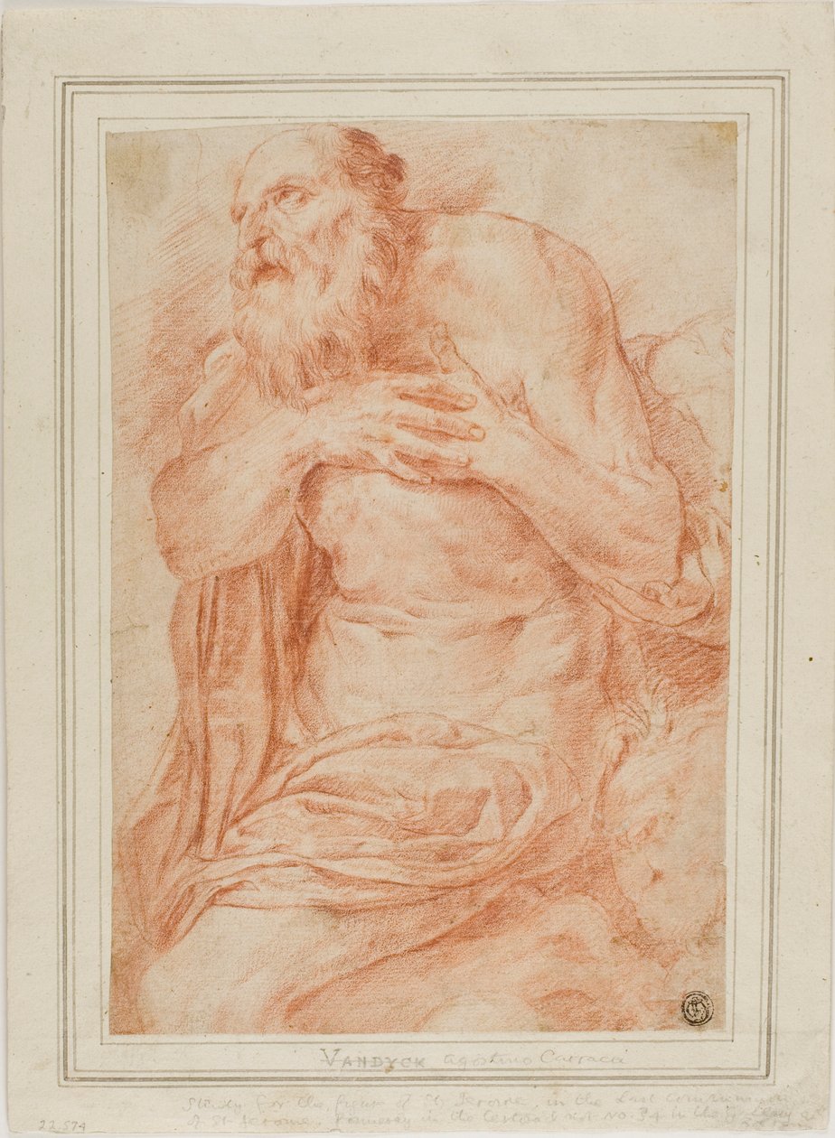 Saint Jerome by Agostino Carracci