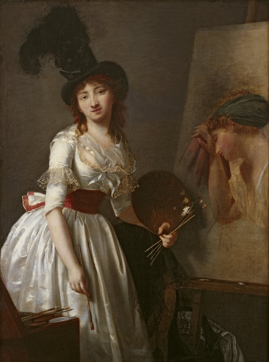 Portrait of a Female Painter, Pupil of David by Aimee Duvivier