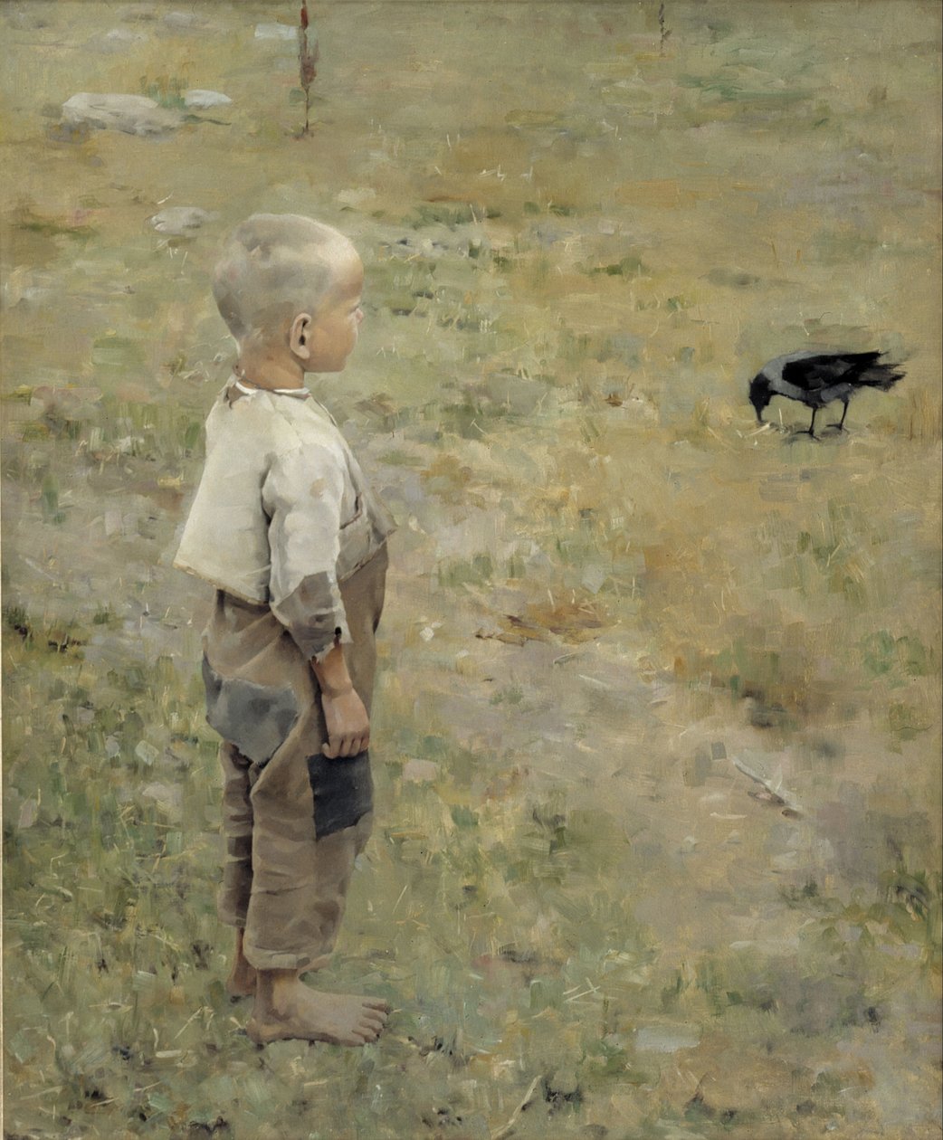 Boy with a Crow by Akseli Gallen Kallela